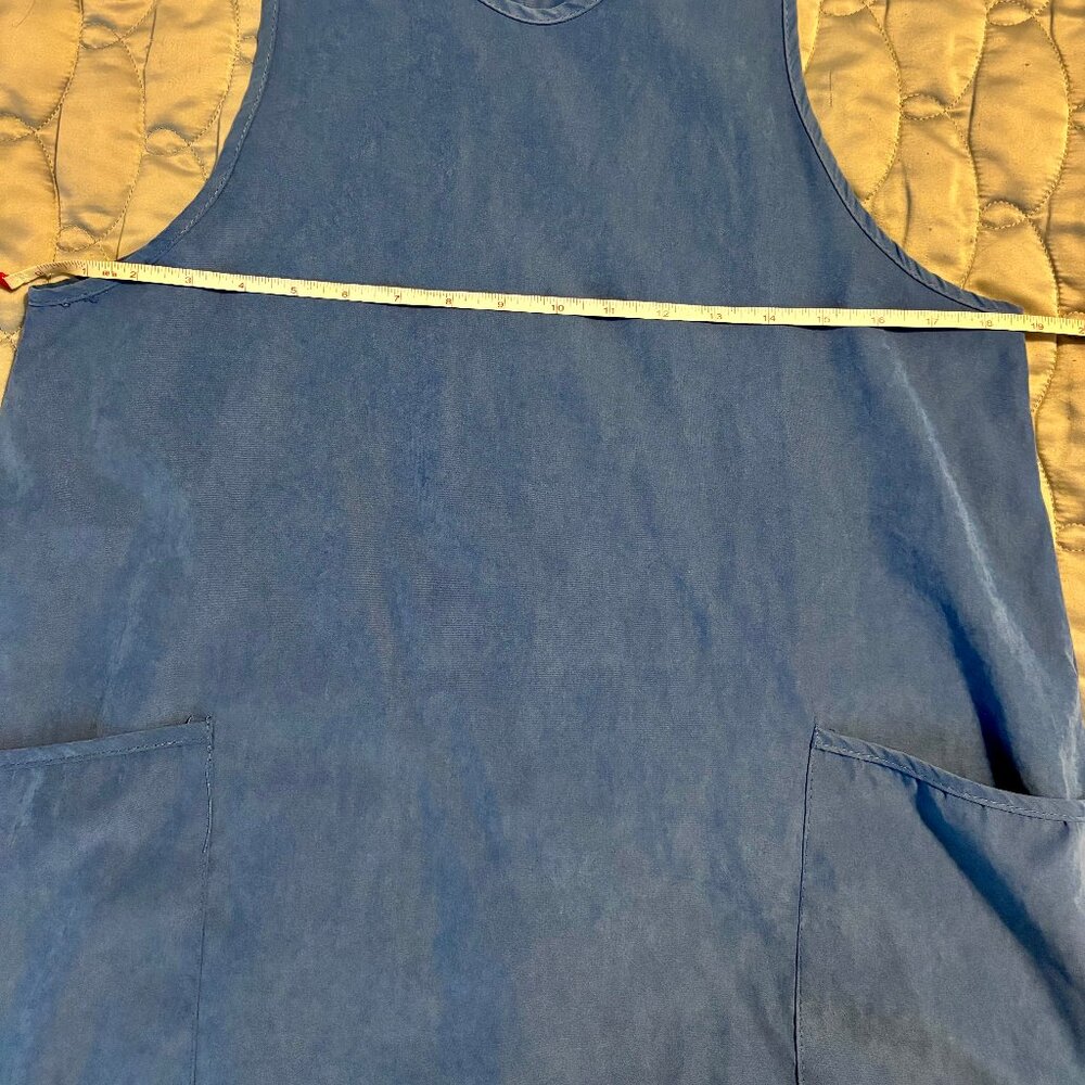 Blue Harem Boho Relaxed Fit Drop Crotch Summer Jumpsuit with Pockets Size S - Picture 5 of 6